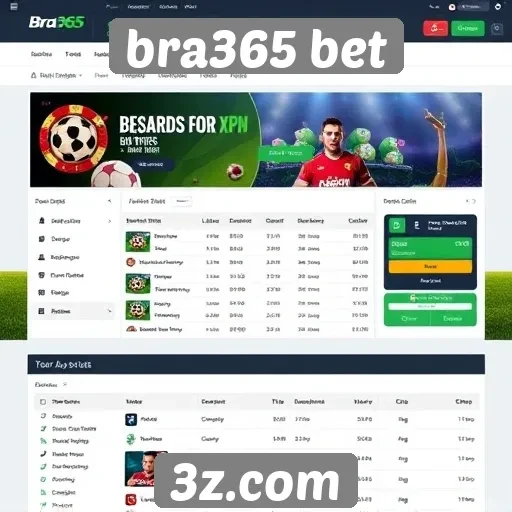 Interface do site bra365 bet é amigável e intuitiva